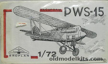 Broplan 1/72 PWS-15 plastic model kit